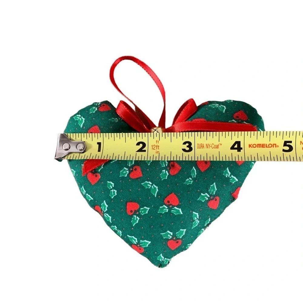 Vintage 90s Handmade Christmas Holiday Love Heart | Lot of - 16 ornaments